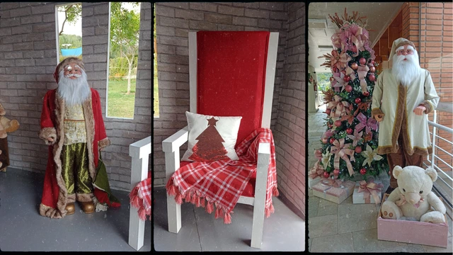 Papai Noel e Poltrona Natalina